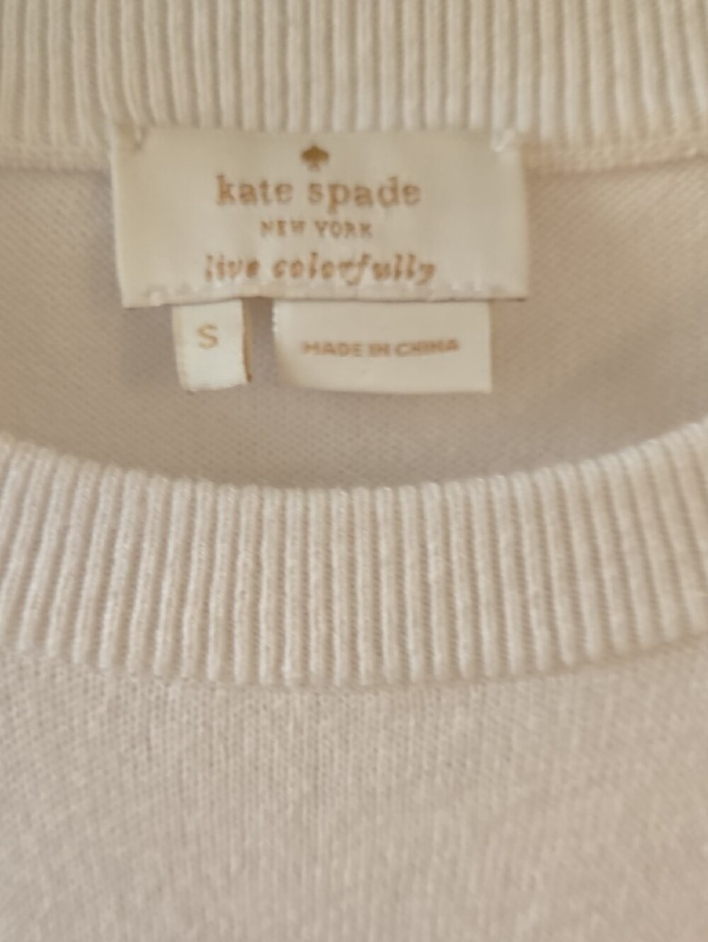 kate spade Cream Crewneck Sweater - Picture 3 of 4